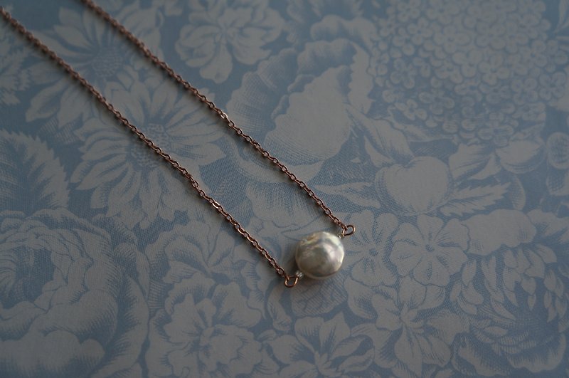 Natural pearl necklace - สร้อยคอ - เครื่องเพชรพลอย ขาว