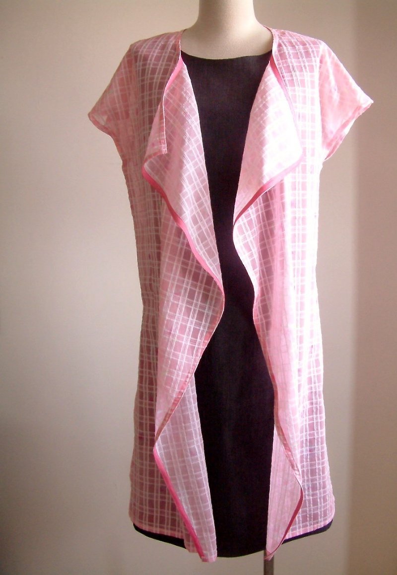 Junior series - lapel jacket (pink) - Women's Casual & Functional Jackets - Other Materials Pink