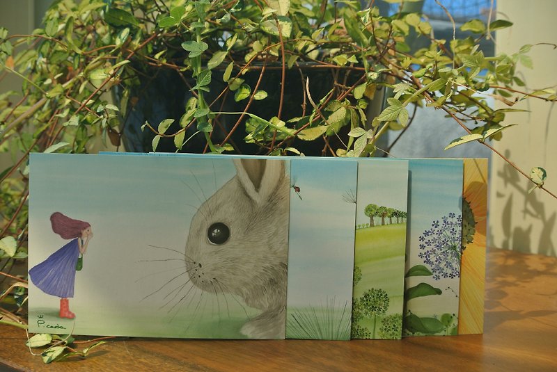 Kai honey's little adventure book-1 story postcards - Cards & Postcards - Paper Multicolor