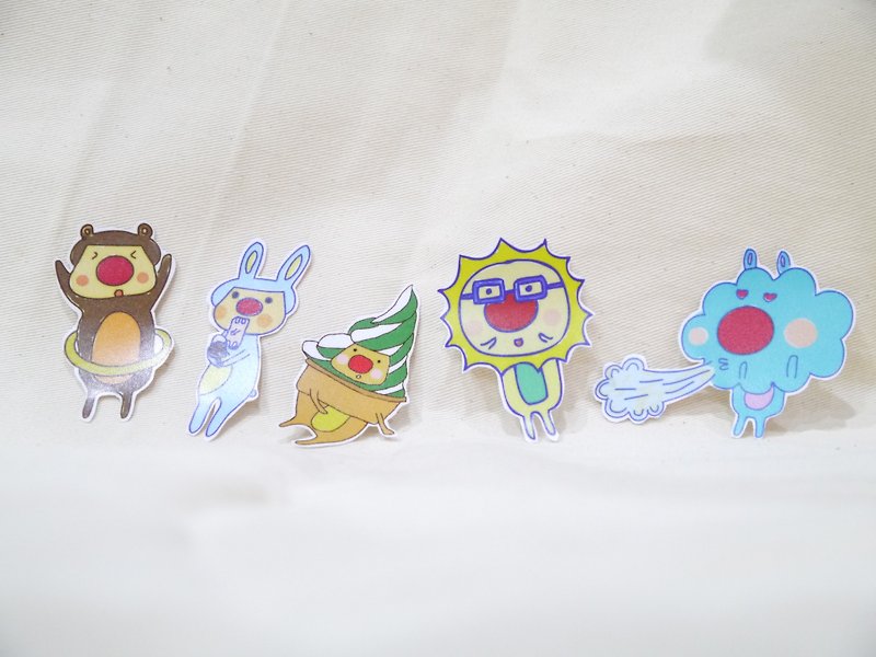 | Waterproof stickers | Summer Series - Stickers - Paper Multicolor