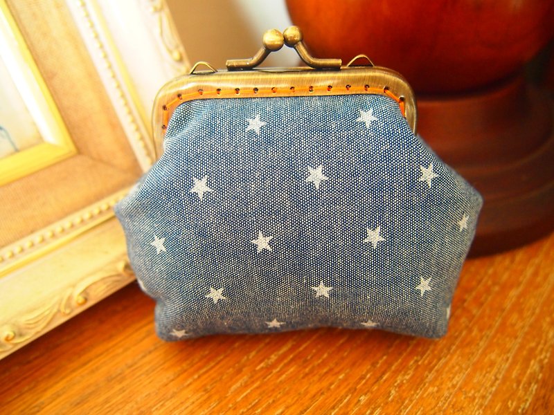 Star mouth gold - Coin Purses - Other Materials Blue