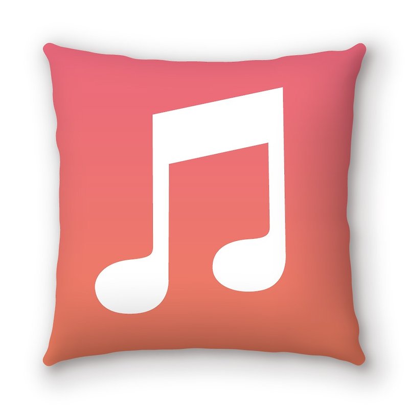AppleWork iPillow 創意抱枕：Music PSPL-020 - 枕頭/抱枕 - 棉．麻 紅色