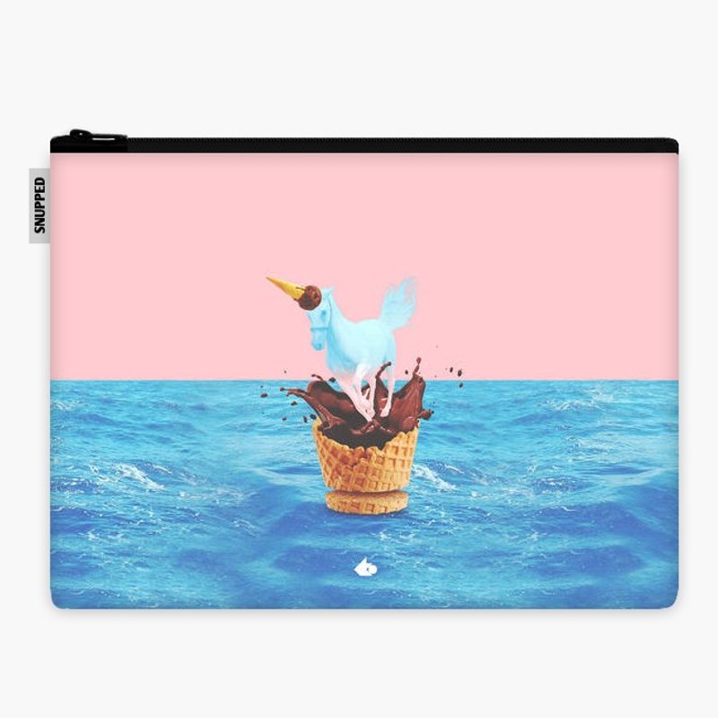 SpaceSuit 文件手拿包 - Chocolate icecream unicorn - 手拿包 - 防水材質 多色