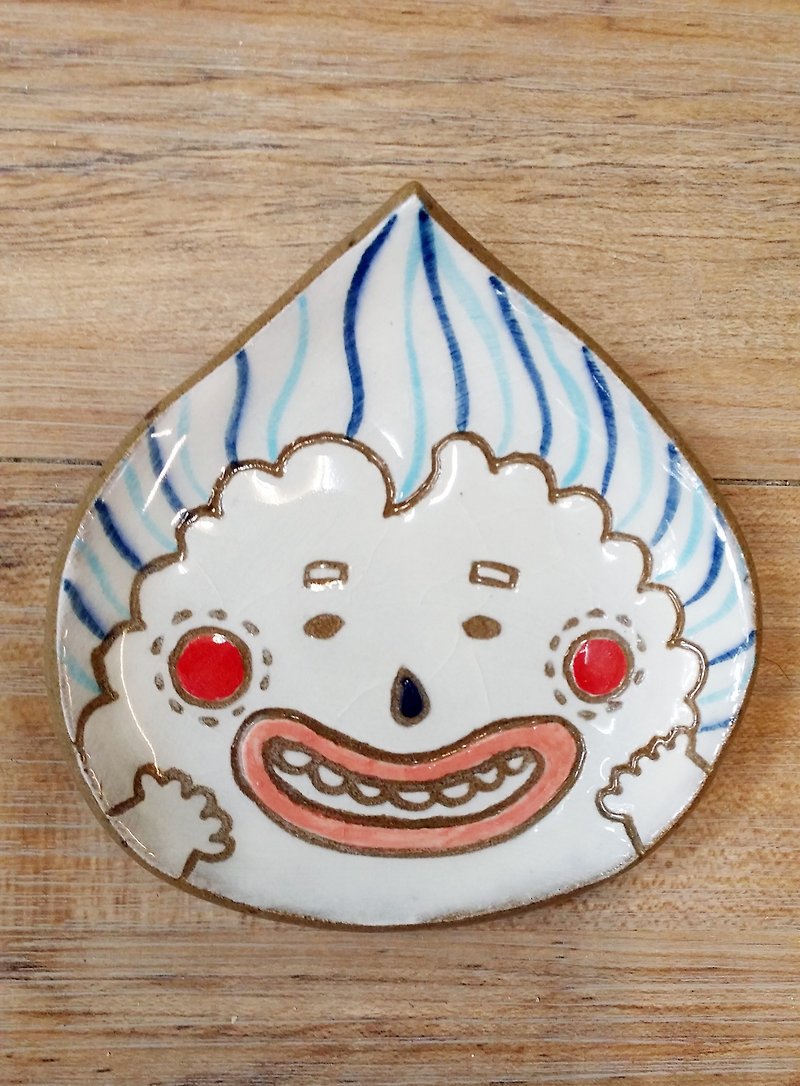 【造形プレート】ドロドロかわいい～taka!! - 花瓶・植木鉢 - 陶器 