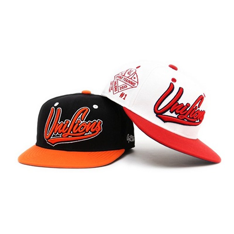 Uni-Lions X Filter017 2015春訓限定全封式棒球帽 - 帽子 - 棉．麻 藍色