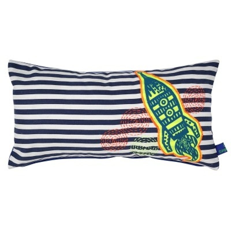 GINGER │ Denmark and Thailand design - rocket jet streaks peace of afternoon - Pillows & Cushions - Cotton & Hemp 