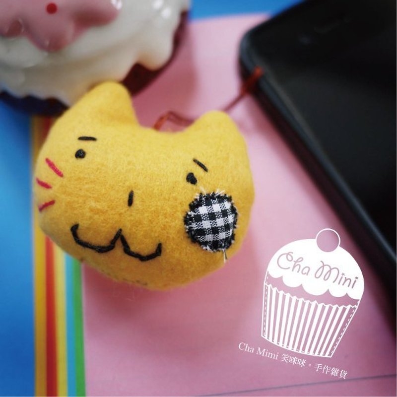 Cha mimi。喵喵加油手機吊飾 Lucky cat cell-phone charm! - Charms - Other Materials 