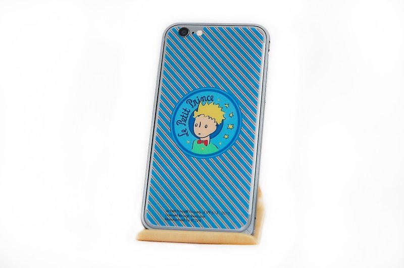 Little Prince authorized Series - now you say Hi "iPhone" on the back of the phone Protector (glass) + metallic frame - Phone Cases - Glass Blue