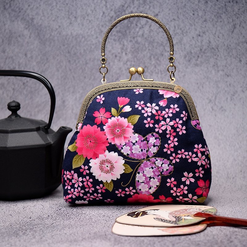 [Only one] Sakura portable gold bag - Handbags & Totes - Cotton & Hemp Multicolor