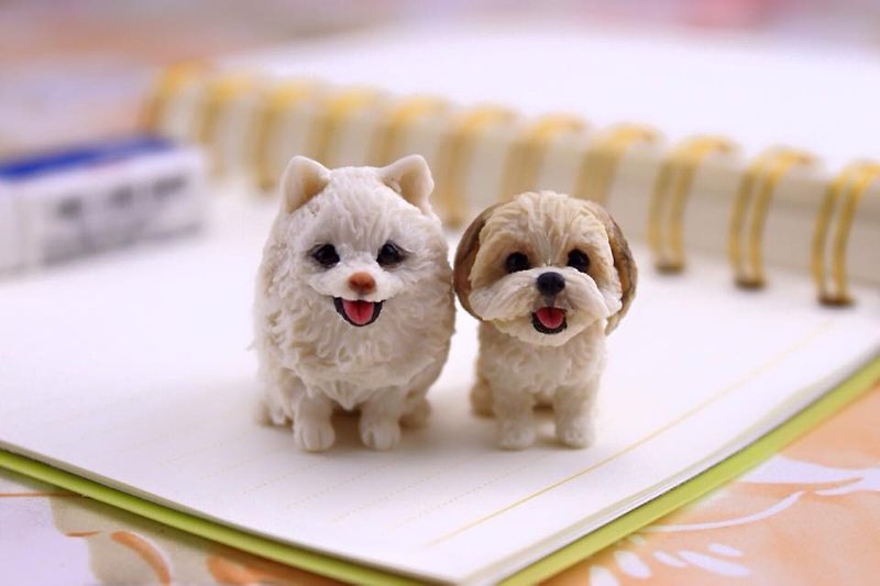 Pet Doll 1-3cm (the dog) pure doll mobile phone strap dust plug - Stuffed Dolls & Figurines - Clay Multicolor