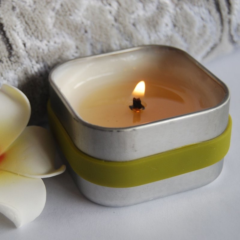 SPA aromatherapy candle oil tank travel - Aromatic series - Candles & Candle Holders - Wax Green