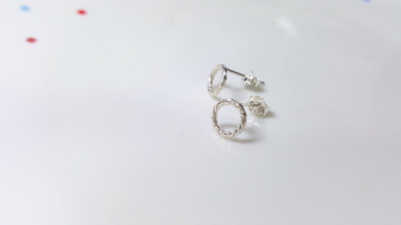 //Elegance//sterling silver earrings - Earrings & Clip-ons - Other Metals White