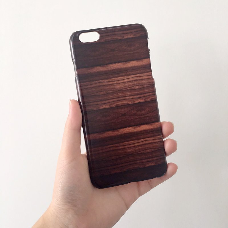 Wood brown Cherry wood 21 3D Full Wrap Phone Case, available for  iPhone 7, iPhone 7 Plus, iPhone 6s, iPhone 6s Plus, iPhone 5/5s, iPhone 5c, iPhone 4/4s, Samsung Galaxy S7, S7 Edge, S6 Edge Plus, S6, S6 Edge, S5 S4 S3  Samsung Galaxy Note 5, Note 4, Note  - อื่นๆ - พลาสติก 