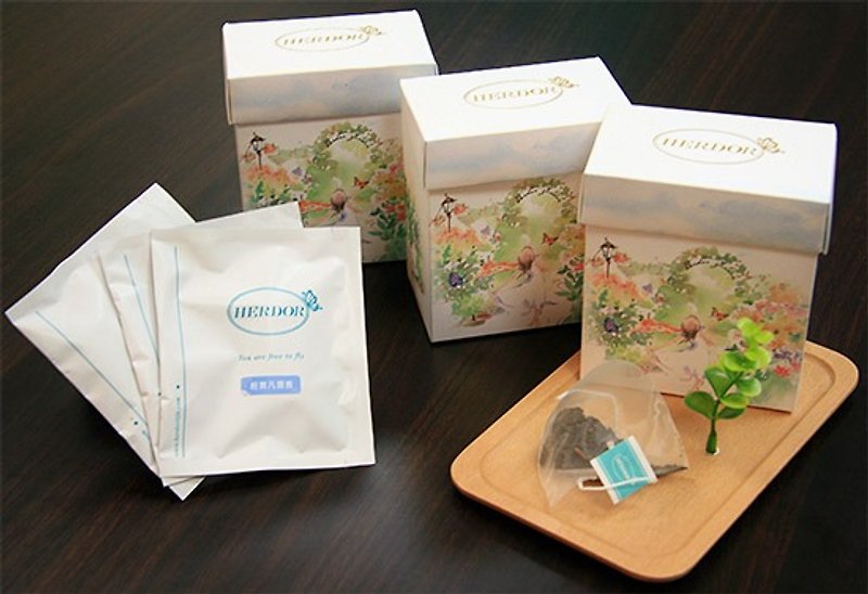 3 boxes of Taiwan's high mountain tea combination / triangular tea bag / three tastes [HERDOR alpine tea] - ชา - วัสดุอื่นๆ สึชมพู