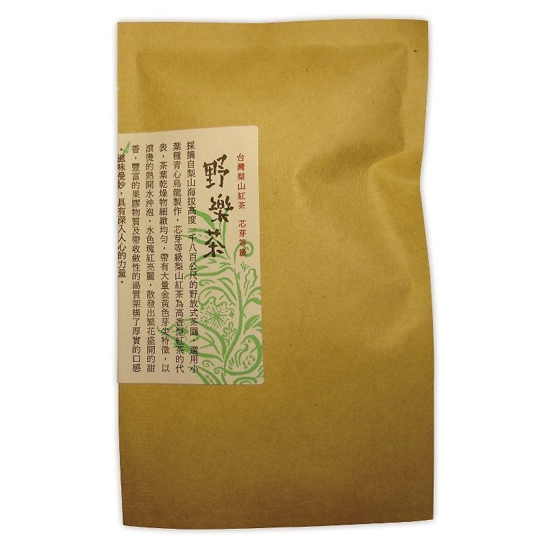 【Wild Music Tea】Lishan Qingxin Oolong Black Tea Mini Pack (Core Bud Grade) FOP Top Black Tea - ชา - พืช/ดอกไม้ สีแดง