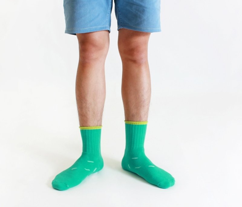 樹的縫隙3/4襪 - 襪子 - 其他材質 綠色