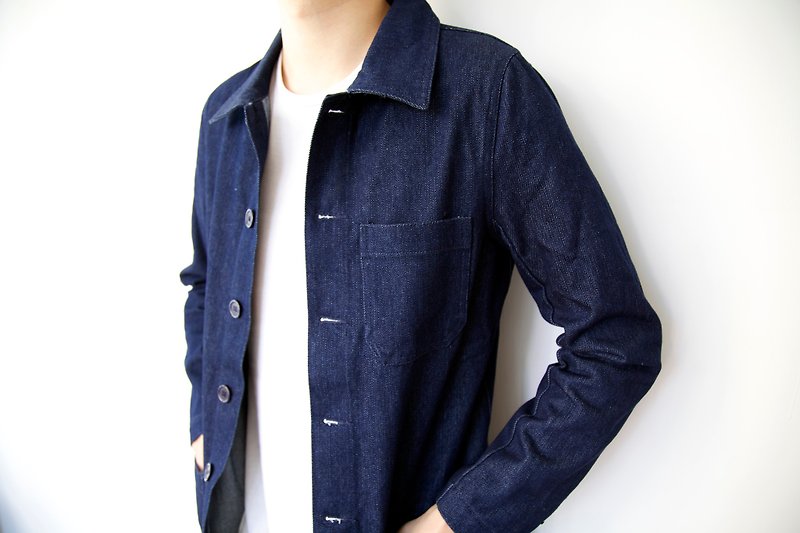 Denim Jacket/coat/outer/jeans/unisex - Men's Coats & Jackets - Other Materials Blue