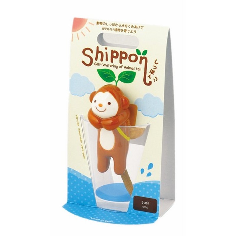 聖新陶芸Shippon吸式水耕培植物-羅勒小猴 - 盆栽/植栽 - 其他材質 咖啡色