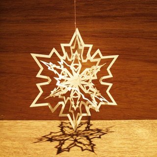 Paper Sculpture Snow Star DIY Kit-no.1