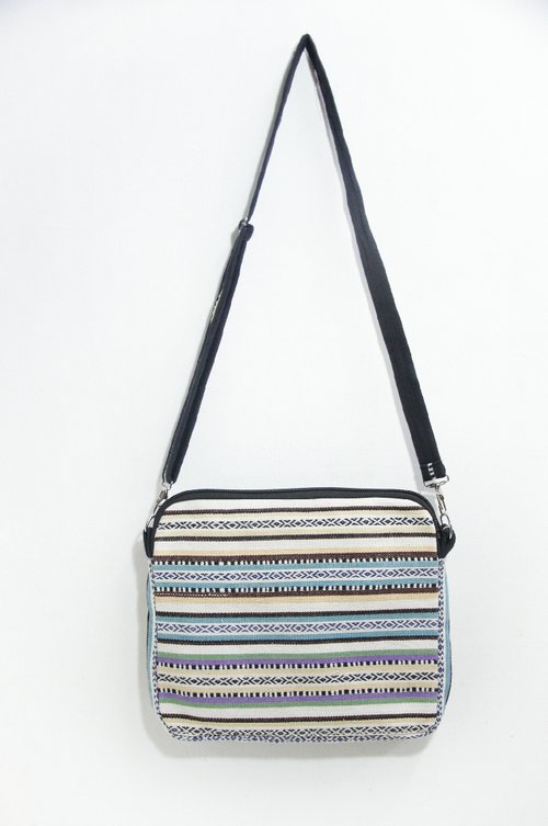 Handmade cotton fabric South American tone shoulder bag/cross-body bag