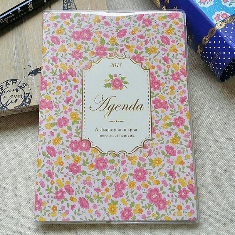 amifa 2015 迷你手帳+筆記本【27792 鄉村碎花-粉紅】 - Notebooks & Journals - Paper Pink