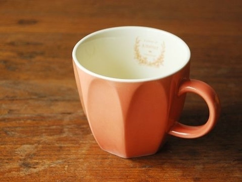 Japan IZAWA Charlotte maca macro color three-dimensional lines Cup Amour Love / Rose Red - Mugs - Other Materials Pink