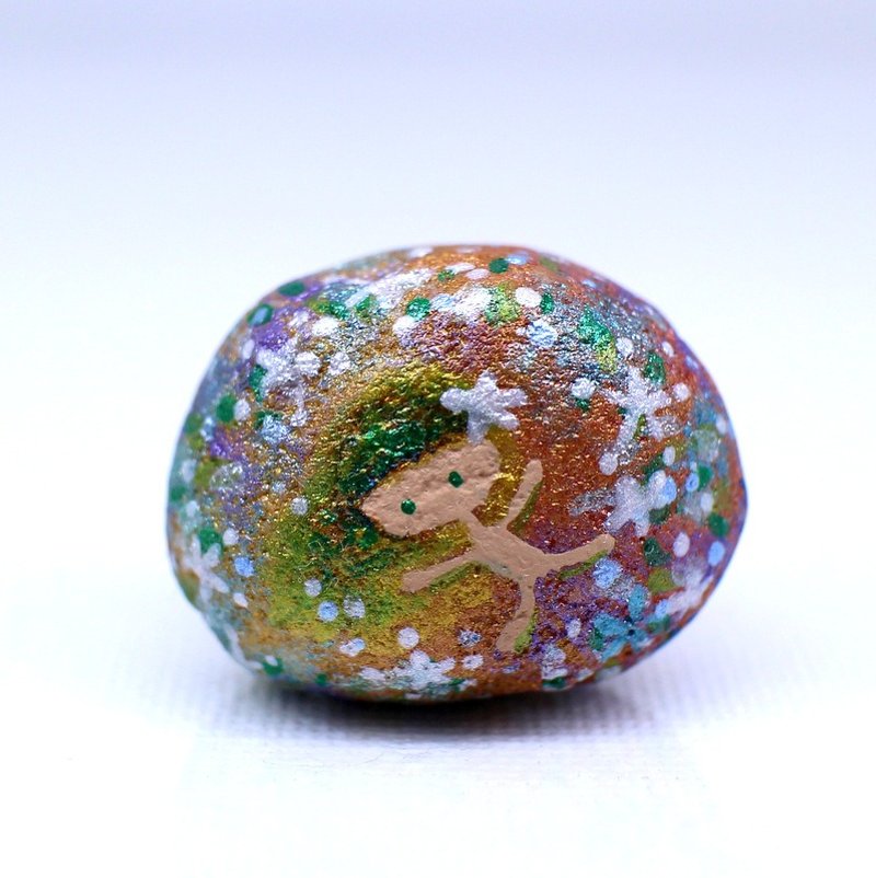 富察令兒‧彩繪石頭(小)—星星世界 - 擺飾/家飾品 - 寶石 多色