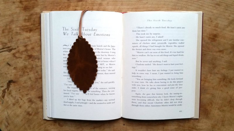 真皮皮革牛皮-旅人書籤/吊飾/卡片-咖啡色-可免費打字服務 - 行李吊牌 - 真皮 咖啡色