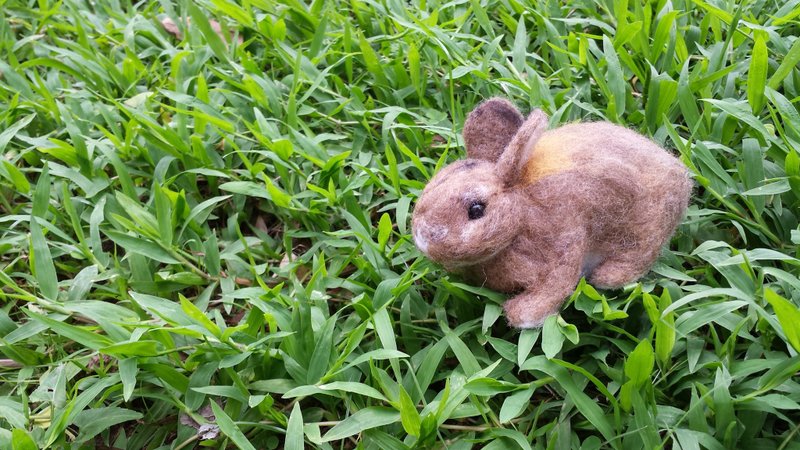 ☆ wool felt realistic Bunny ☆ (customized) - อื่นๆ - ขนแกะ หลากหลายสี