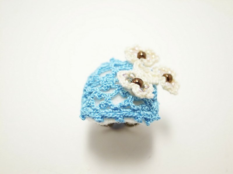 Crochet Lace Jewelry (Lace Fantasia 1-b) Ring - แหวนทั่วไป - ผ้าฝ้าย/ผ้าลินิน หลากหลายสี