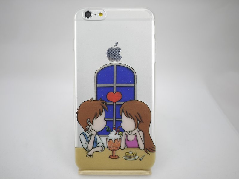Hand-painted Love series -Love- Lin Bingze "iPhone / Samsung / HTC / LG / Sony / millet" TPU phone case - เคส/ซองมือถือ - ซิลิคอน หลากหลายสี