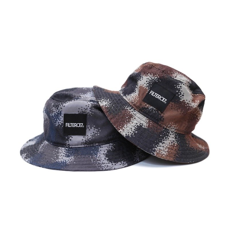 Filter017 Denmark Camo Bucket Hat spotted camouflage hat - Hats & Caps - Other Materials Multicolor
