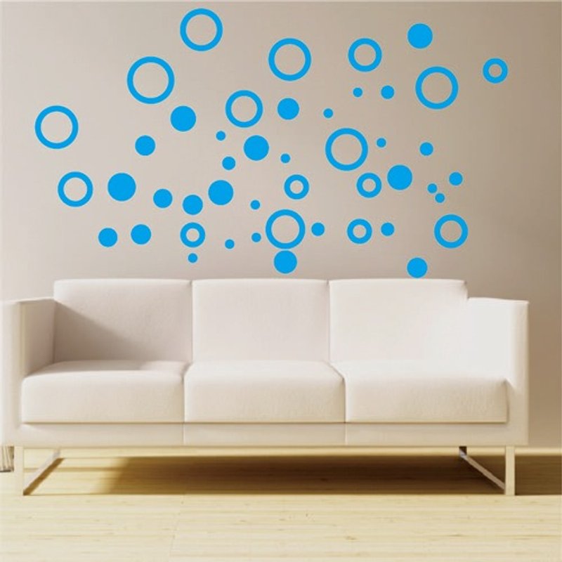 Smart Design creative non-marking wall stickers ◆ round 8 colors available - Wall Décor - Paper Green