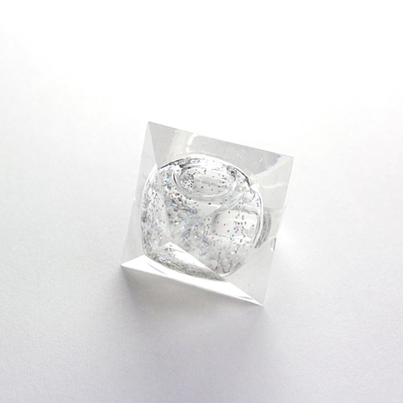 Snow Pyramid Ring (snow ball) - General Rings - Other Materials White