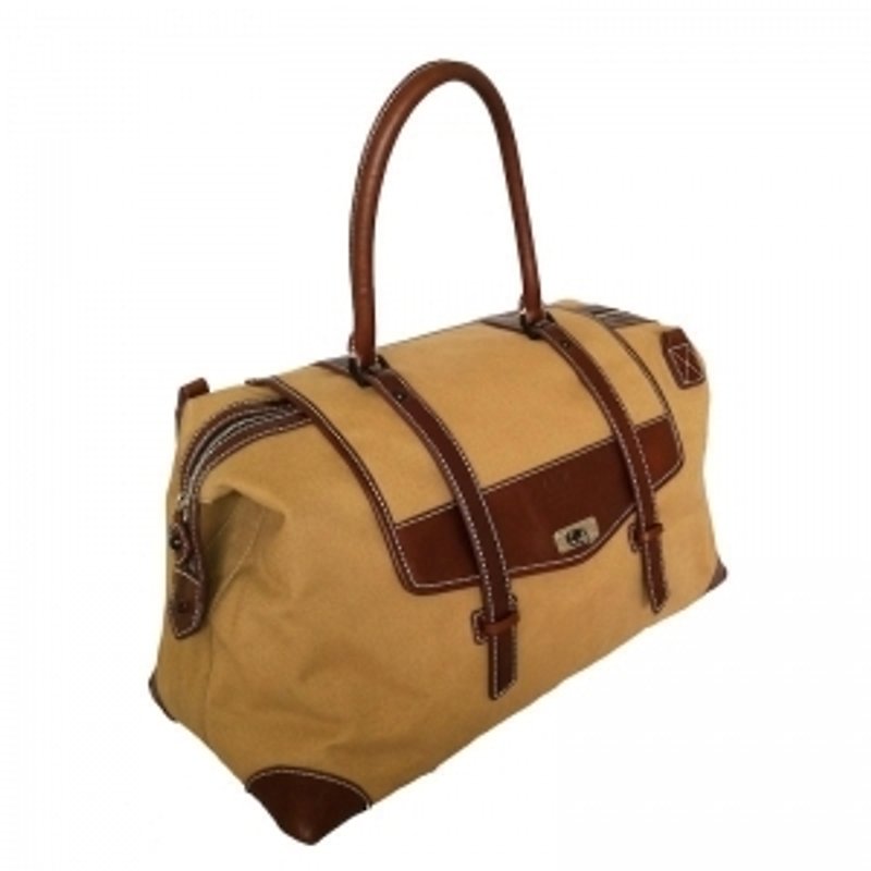 [McVing] The Walker khaki tarpaulin single mention of the Greater Boston handbag / shoulder bag / shoulder bag / messenger bag - กระเป๋าแมสเซนเจอร์ - หนังแท้ สีกากี