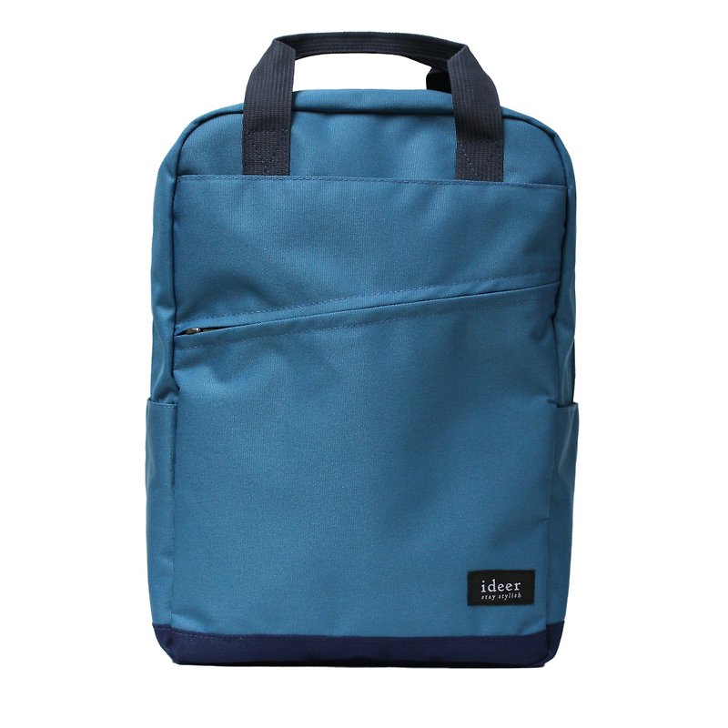 HAYDEN SODA 藍色超輕背包防潑水尼龍筆記型電腦肩背手提兩用後背包 - 背囊/背包 - 其他材質 藍色
