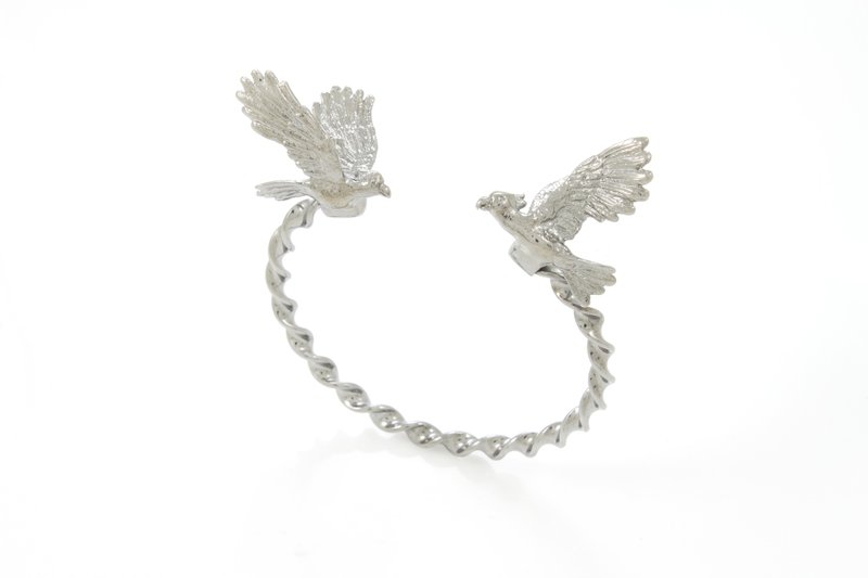 Cockatoo Bangle - black ruthenium - 手鍊/手環 - 其他金屬 黑色