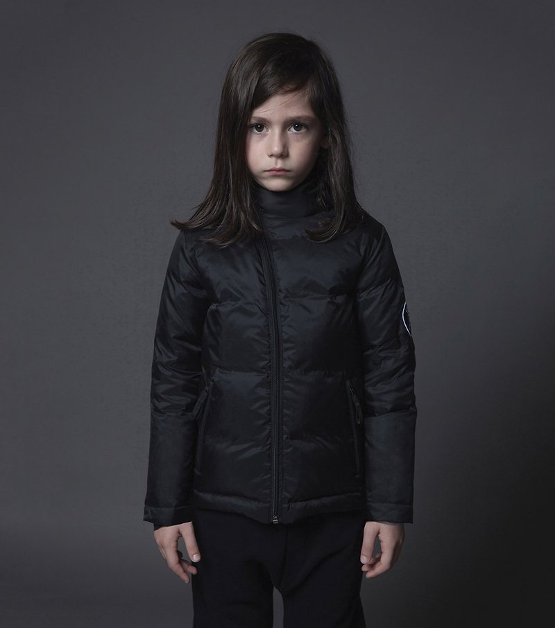 2015 autumn and winter wind wave of brand NUNUNU black hair jacket / down jacket - Other - Paper Black