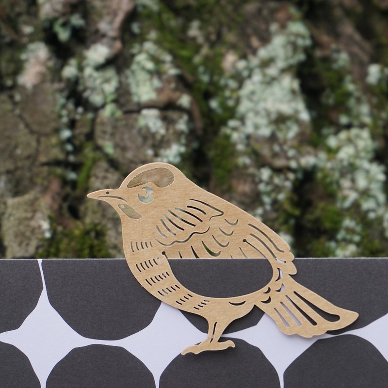Maimai Zoo-Aconite paper carving bookmark | Cute animal healing stationery gifts - ที่คั่นหนังสือ - กระดาษ สีกากี