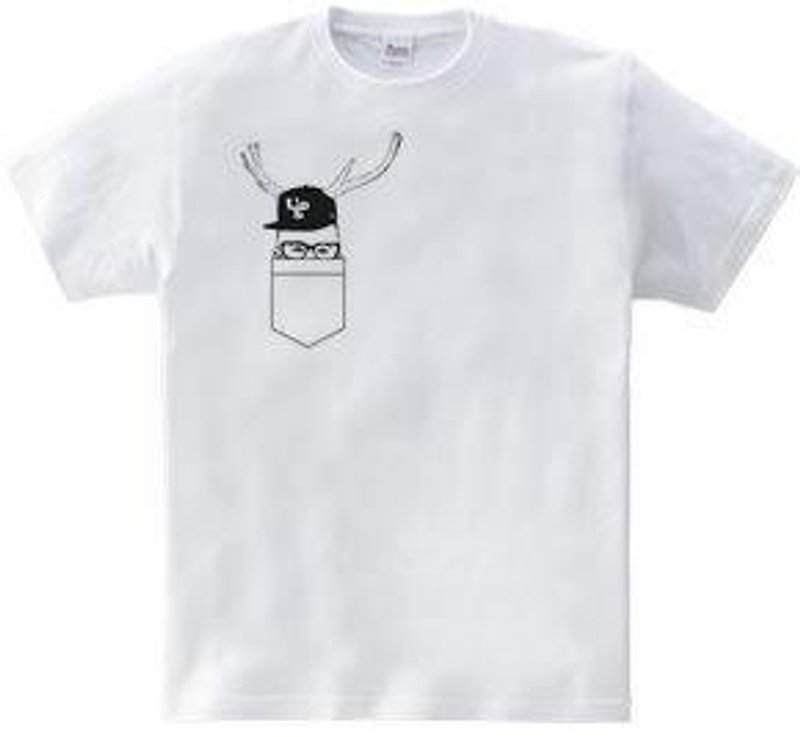 BABY POCKET（T-shirt　5.6oz） - Tシャツ - その他の素材 ホワイト
