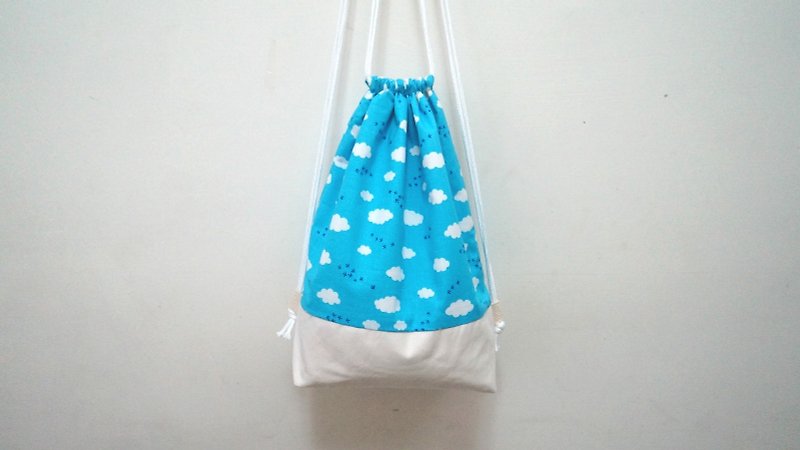 Dear Blue Sky, thank you - Drawstring Bags - Other Materials Blue