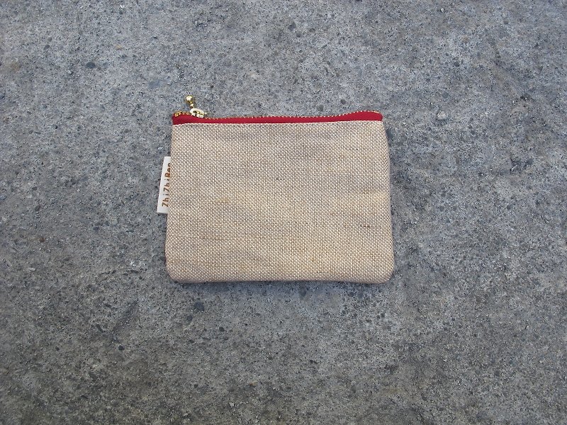 【ZhiZhiRen】手作小零錢包-紅 - Coin Purses - Other Materials Red