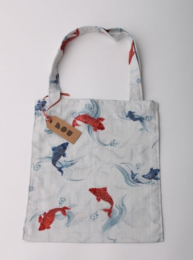 [Shopping bag] carp with handbags - Fish Bag - Handbags & Totes - Other Materials Red