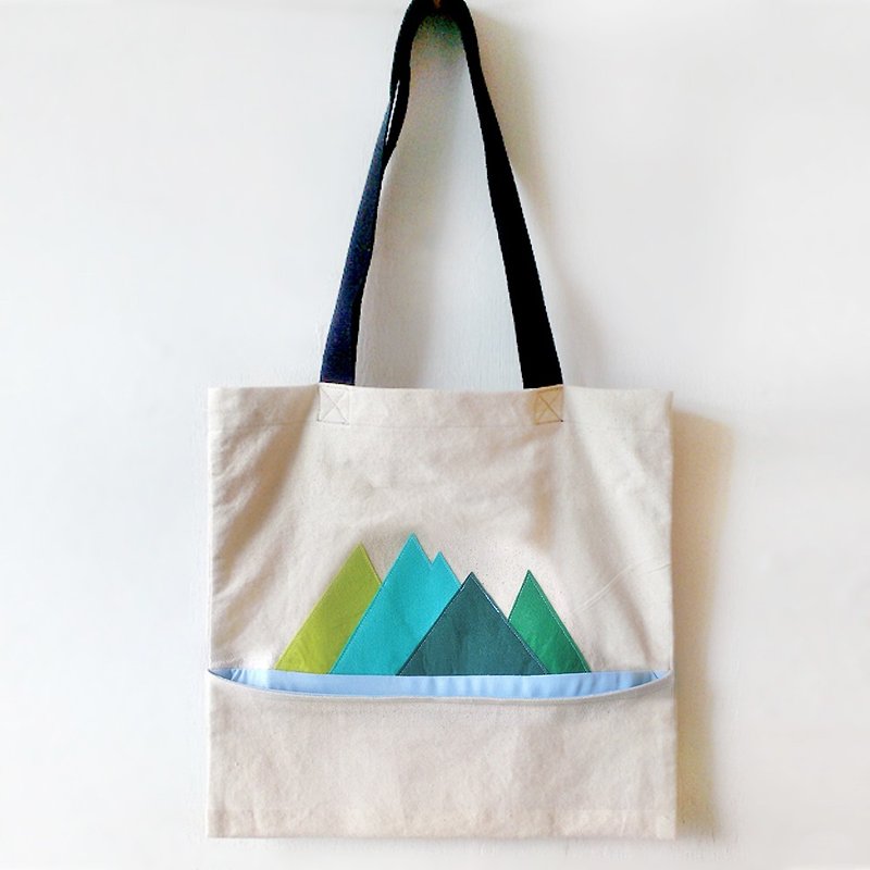 Scene, Handmade Canvas Tote Bag - Messenger Bags & Sling Bags - Other Materials Khaki