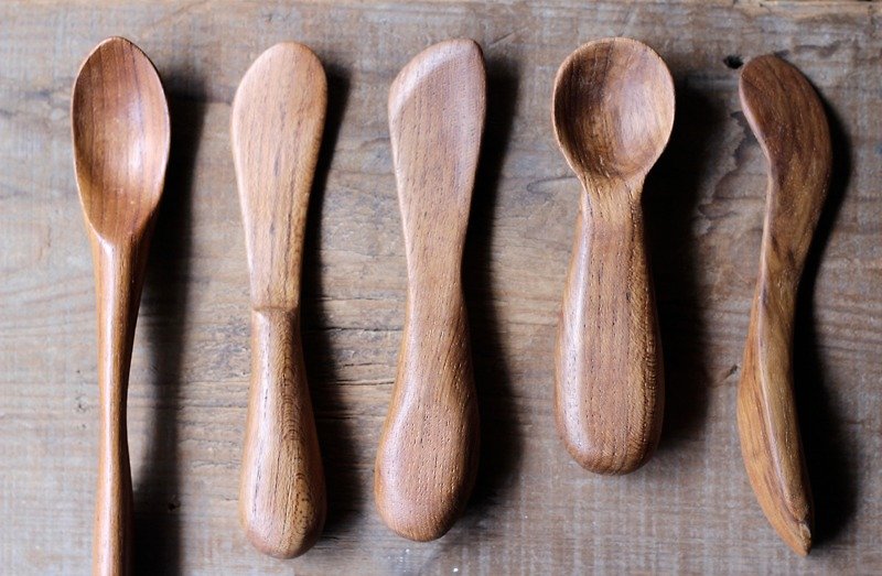 Handcrafted wooden spoon dig ♩ - Cutlery & Flatware - Wood Brown