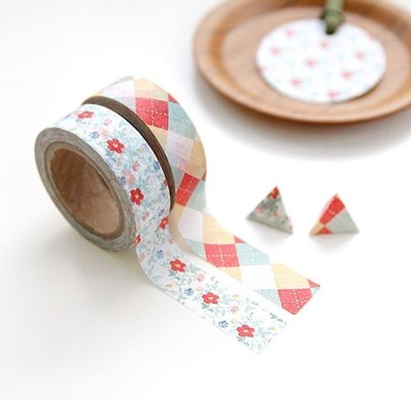 Dessin x ICONIC- paper tape group (2 in) -02 Secret Garden, ICO80503 - Washi Tape - Paper Multicolor