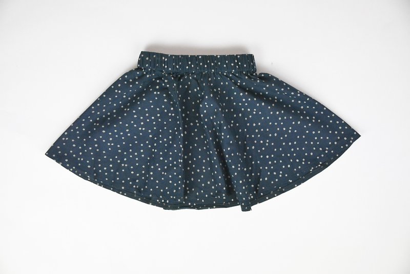 Starry Sky Little Kid's Short Skirt-Fair Trade - Skirts - Cotton & Hemp Blue