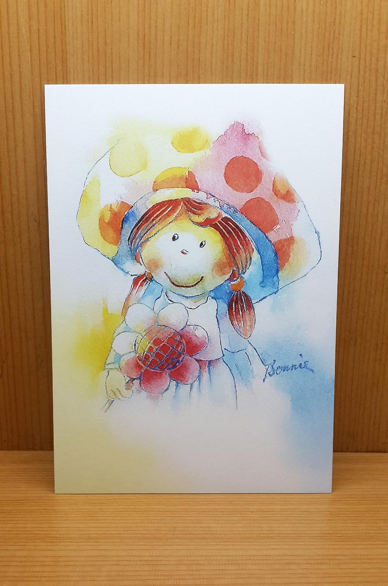 Bonnie painted figures Postcards - การ์ด/โปสการ์ด - กระดาษ 