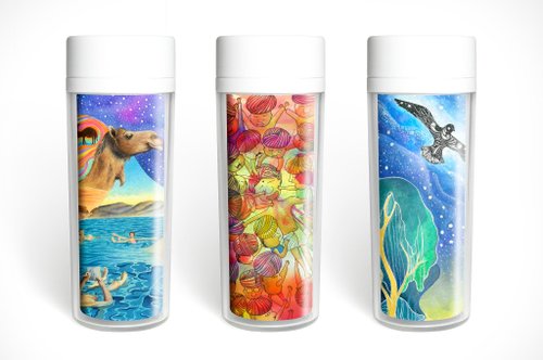/ Valentine&amp;#39;s Day Gifts for Chinese Valentine&amp;#39;s Day / Travel Memories-Illustrated hand-painted style accompanying mug (three choices)