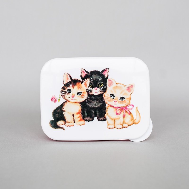 OOPSY Life - 復古貓咪餐盒 - RJB - 居家收納/收納盒/收納用品 - 塑膠 粉紅色
